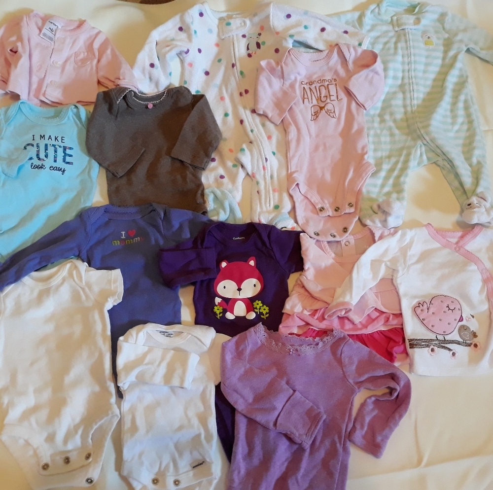 Newborn baby girl lot